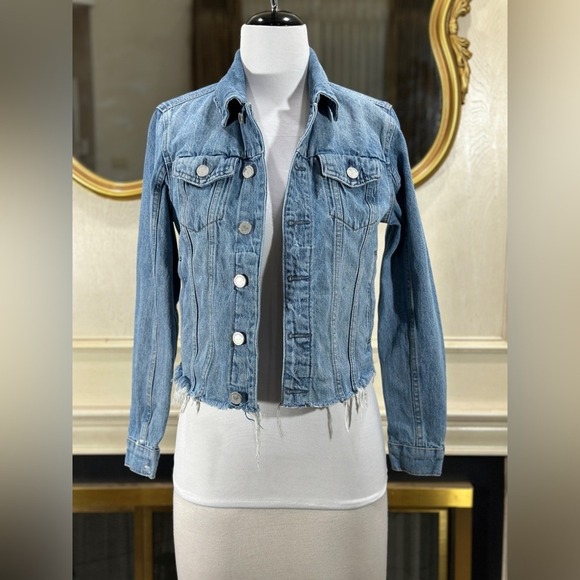 BLANKNYC Jacket Small Raw Hem Cyber-Grunge Neo-Vintage - Picture 2 of 13